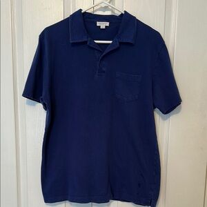 Sunspel Navy Men's Polo Shirt